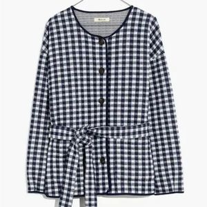 Madewell Gingham Quilted Jacket